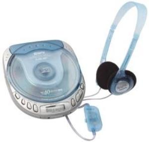 GPX C3948BI Blue Ice Ultra-Slim CD Player